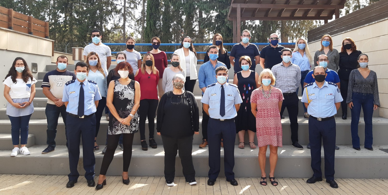 Class photo - end of the week long training in Cyprus.  October 2020.